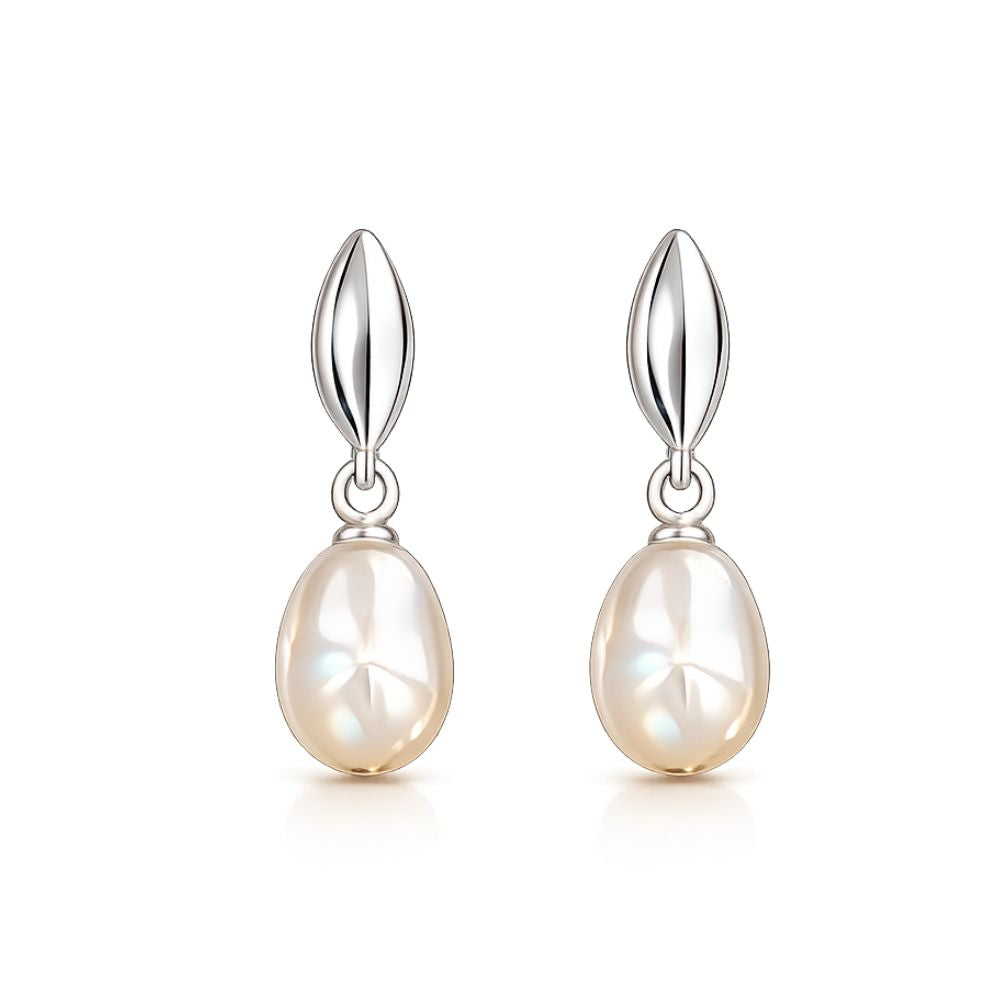 Aurora Pearl Pendant Earrings