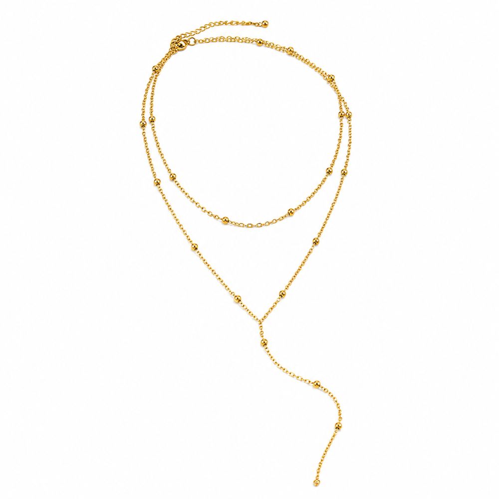 Calla Y-Drop Layered Necklace