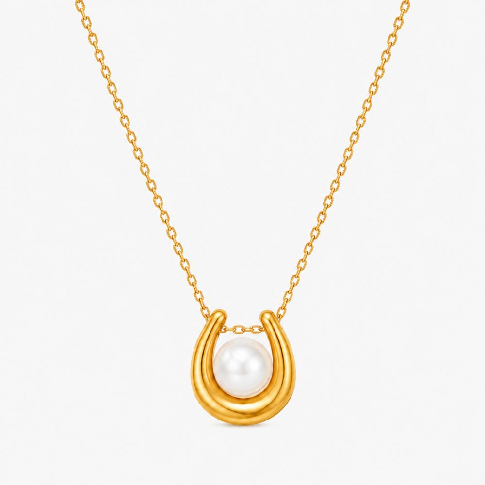 Luna Moon Pearl Necklace