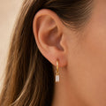 Halo Crystal Hoop Earrings