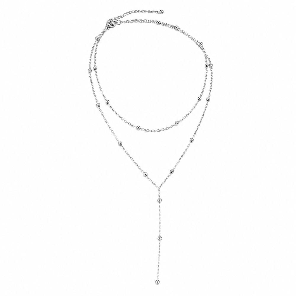 Calla Y-Drop Layered Necklace
