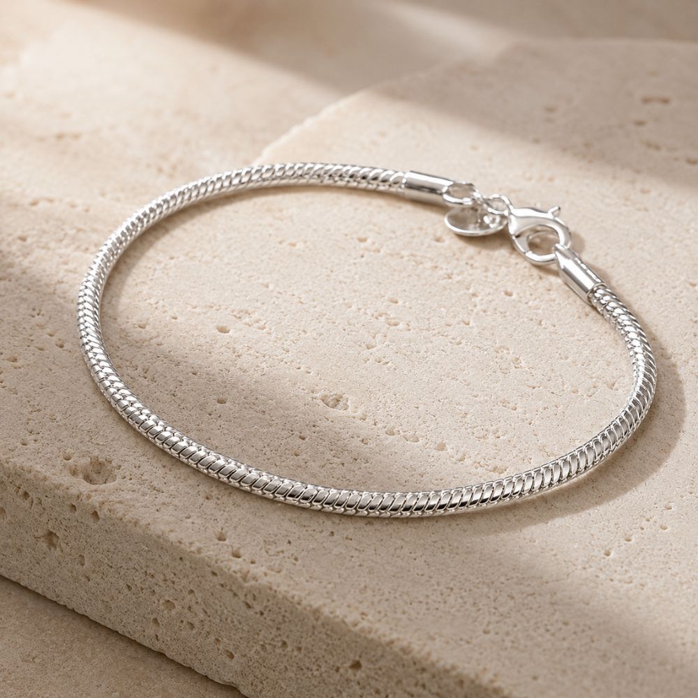 Sirena Snake Bone Charm Bracelet