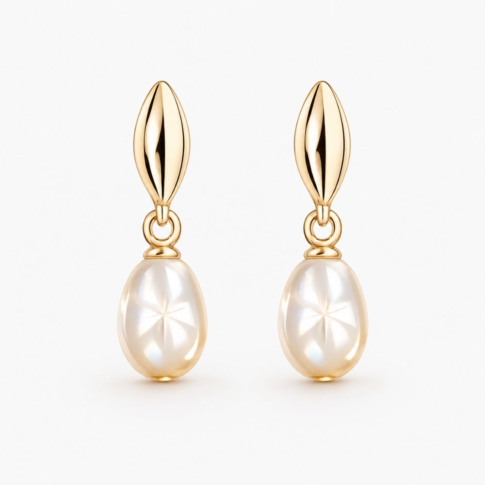 Aurora Pearl Pendant Earrings