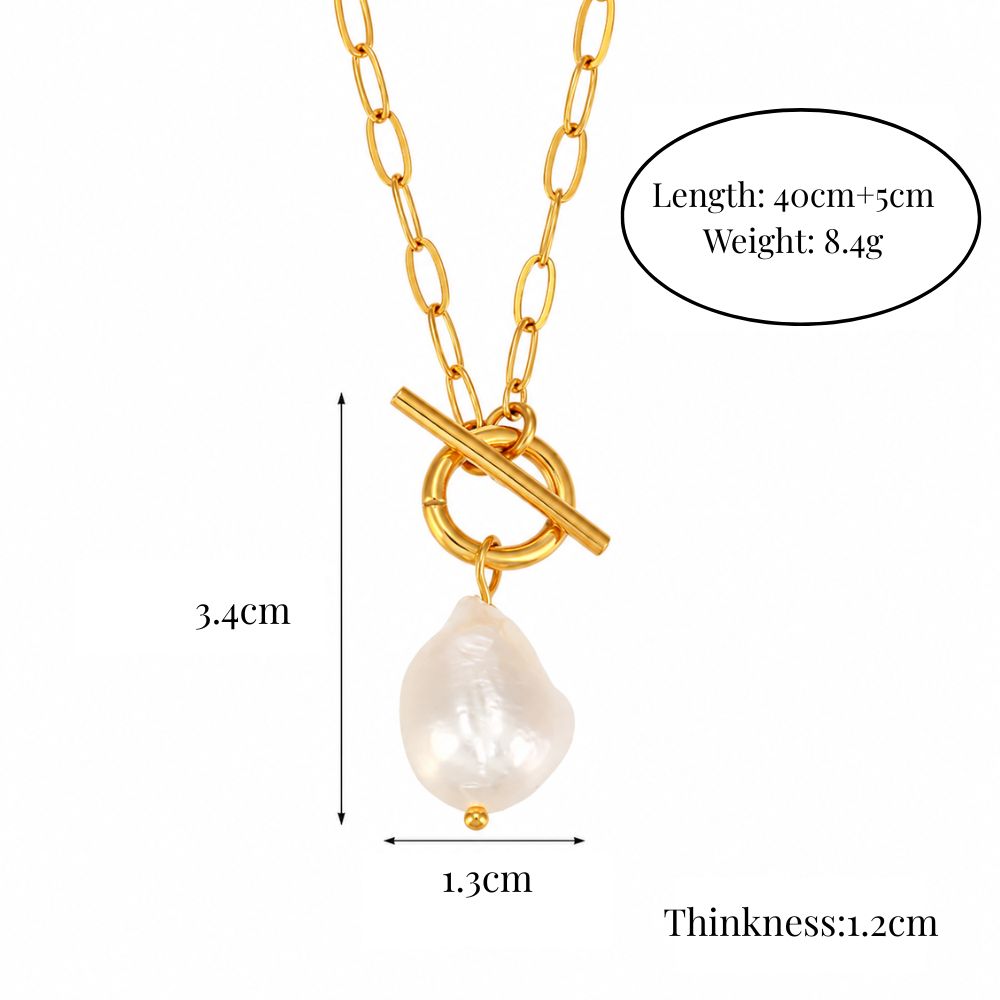 Athena Baroque Pearl Necklace
