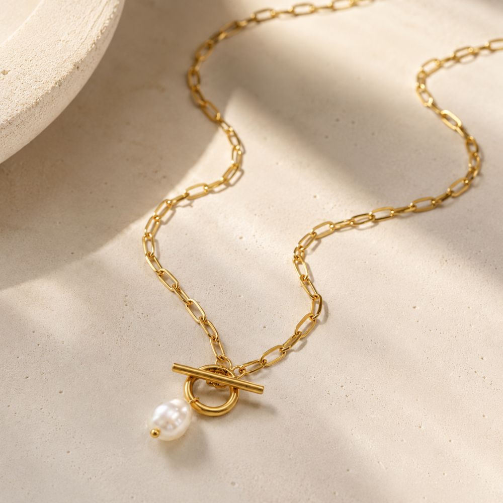 Athena Baroque Pearl Necklace