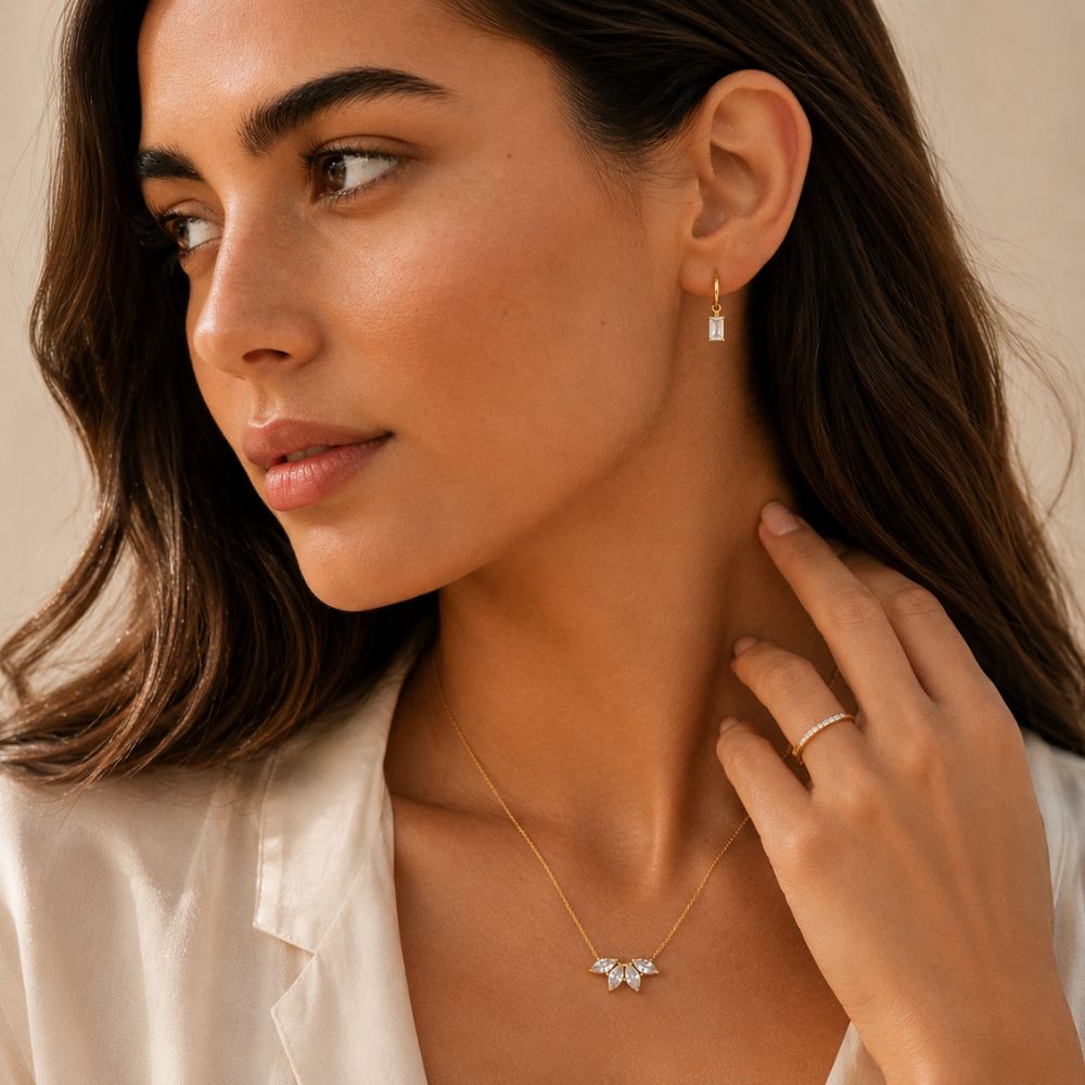 Halo Crystal Hoop Earrings