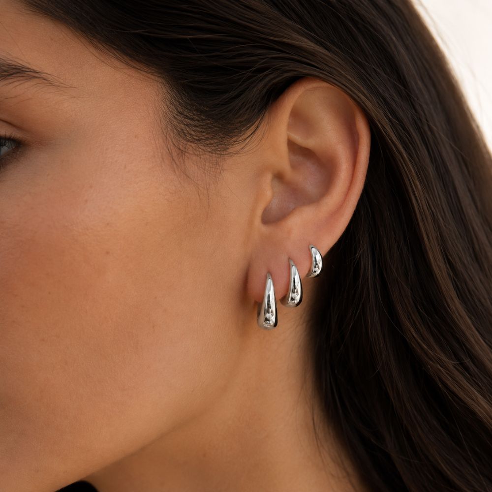 Iris Huggie Hoops