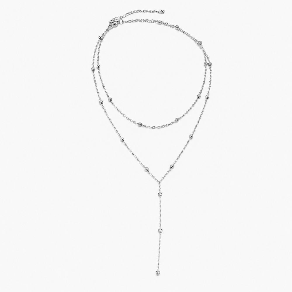 Calla Y-Drop Layered Necklace
