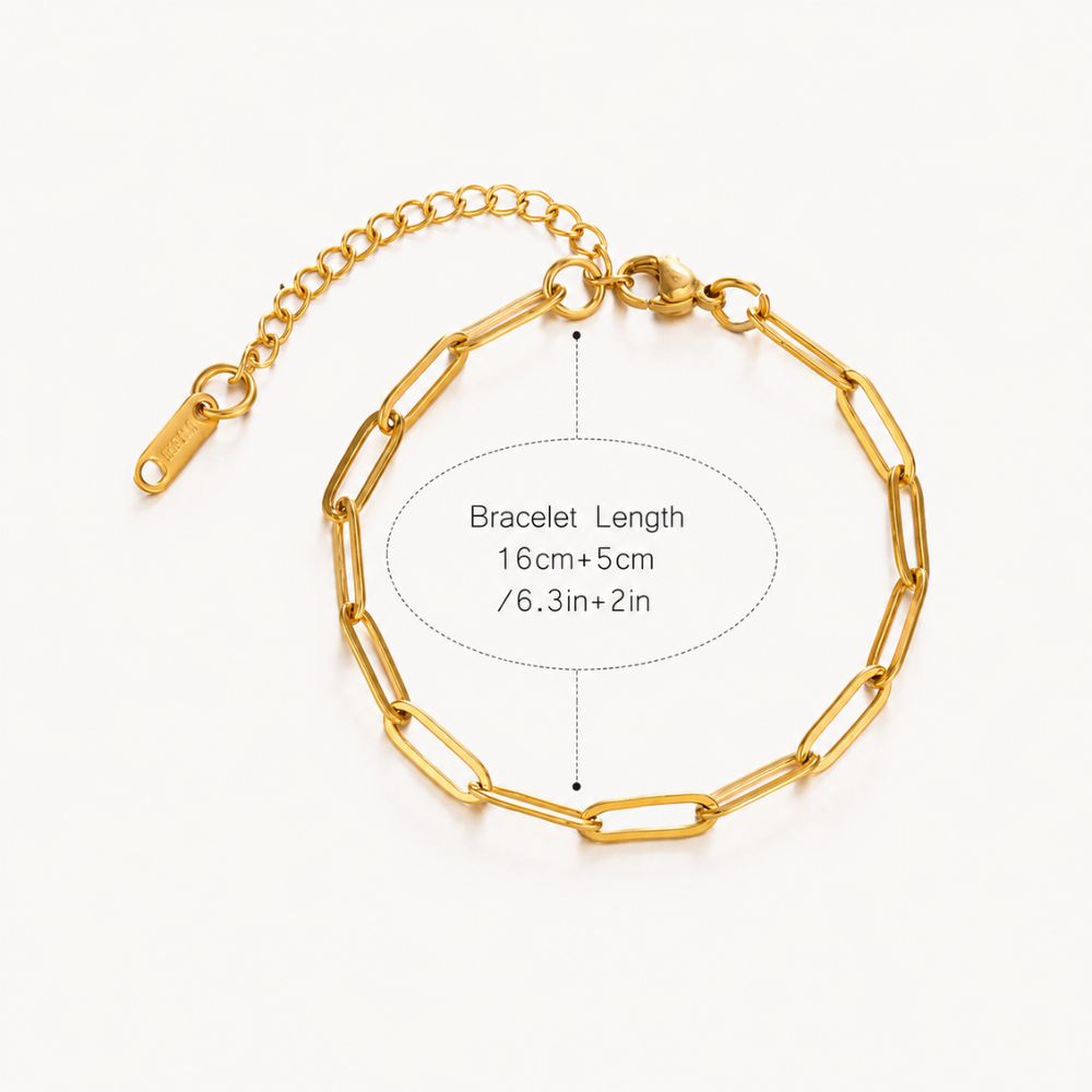 Phaedra Paperclip Chain Bracelet