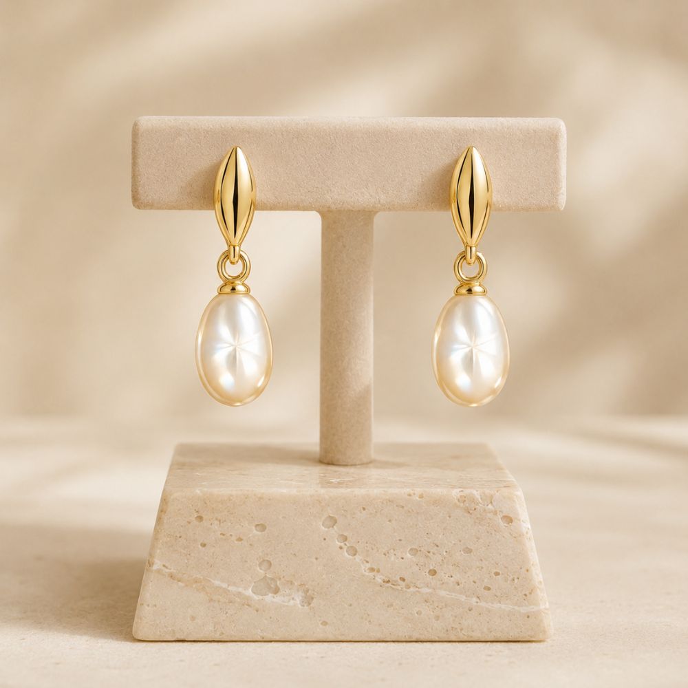 Aurora Pearl Pendant Earrings