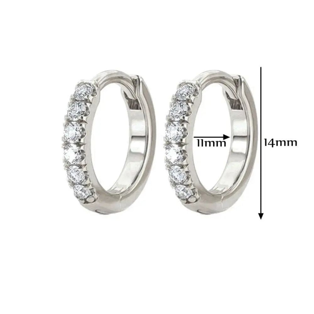 Mila Crystal Huggie Hoops