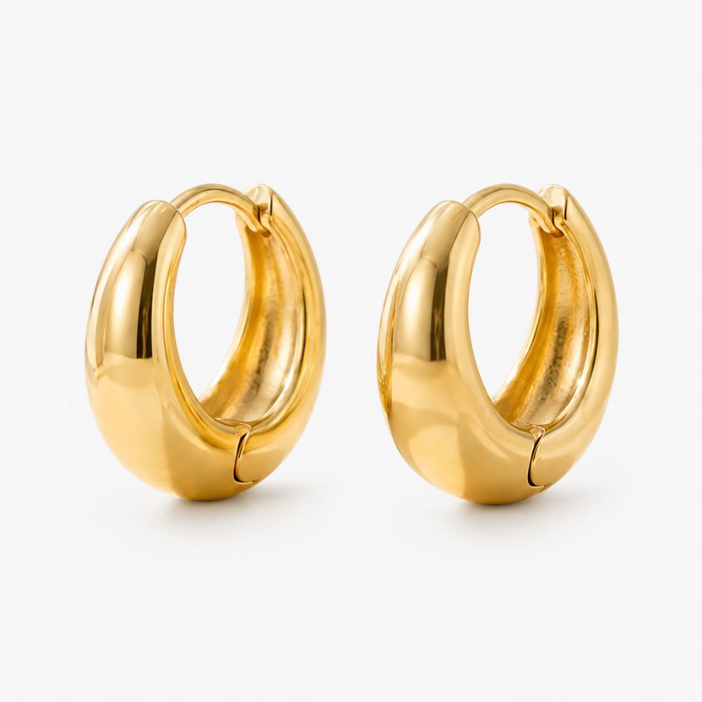 Iris Huggie Hoops