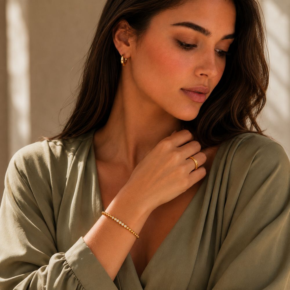 Helena Zircon Cuff Bangle