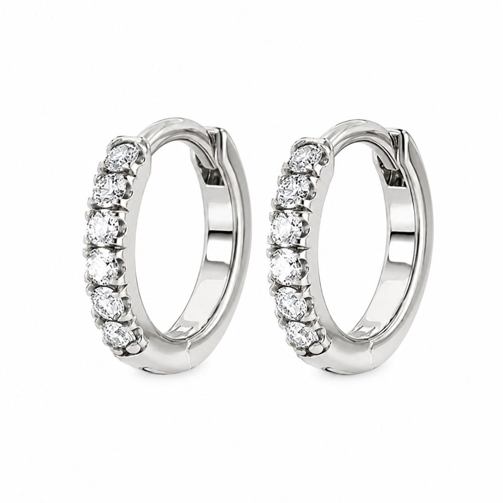 Mila Crystal Huggie Hoops
