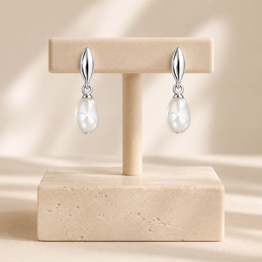 Aurora Pearl Pendant Earrings