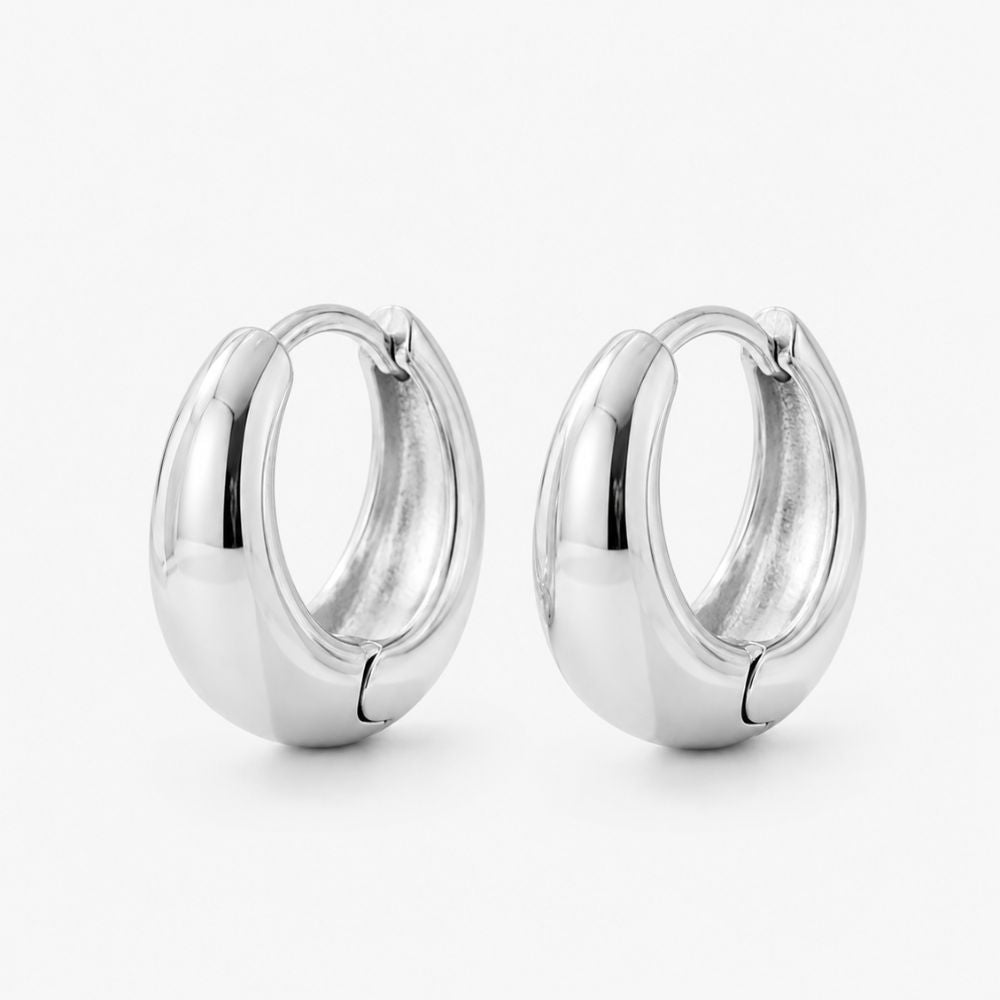Iris Huggie Hoops