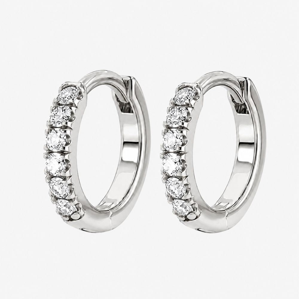 Mila Crystal Huggie Hoops